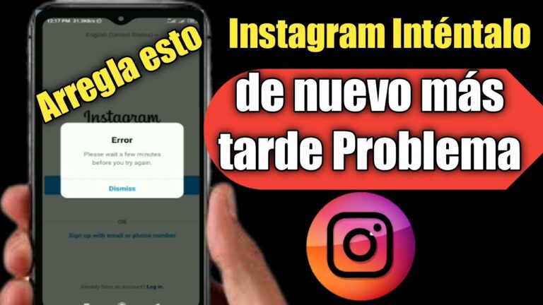 &iexcl;No m&aacute;s frustraciones! Resuelve el error al iniciar sesi&oacute;n en Instagram
