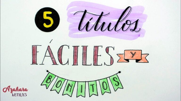 &iexcl;Dale un toque especial a tus t&iacute;tulos con caligraf&iacute;a bonita!